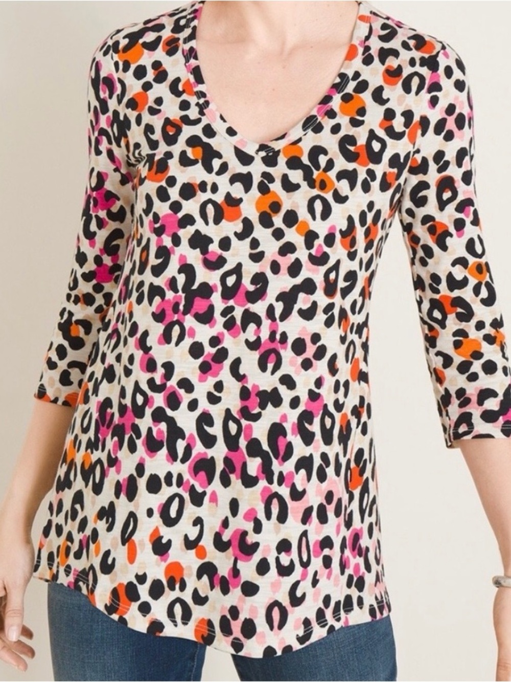Chico's Vibrant Animal Print Women's Blouse